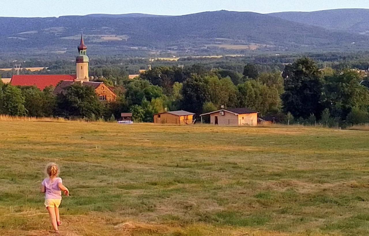 Domek W Gorach Izerskich 4 I 6 Osobowy, Agroturystyka, Zywe Zwierzeta, W Pelni Wyposazone, Plac Zabaw Dla Dzieci, Ognisko Z Kijkami I Rusztem, Ogrzewanie I Klimatyzacja, Latem Basen Mirsk Kültér fotó